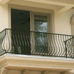 Belly Picket Black Exterior Balcony Railing