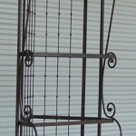 Iron Scroll Corner Bakers Rack