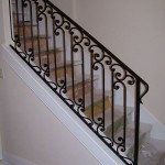 Forged Scroll Picket Stair Railing