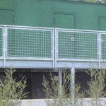 Generator Platform With Wire Mesh Railing