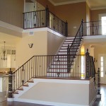 Interior Stair And Balcony Railing With Custom Posts