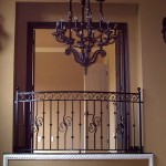 Private Balcony Railing With Scroll Border