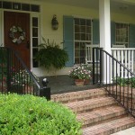 Straight Picket Railing With Large Newel Posts