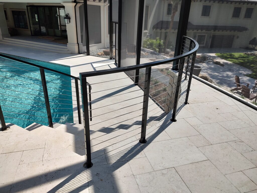 Cur Metal Rails Curved Cable Railing - 3 - Gainesville Metalworks